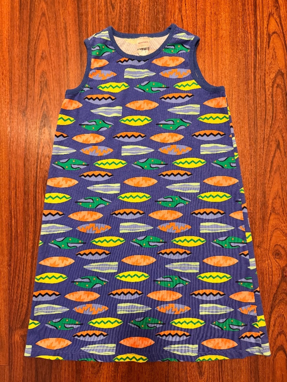 Hanna Anderson Surfboard Print Tank Dress - Size 12